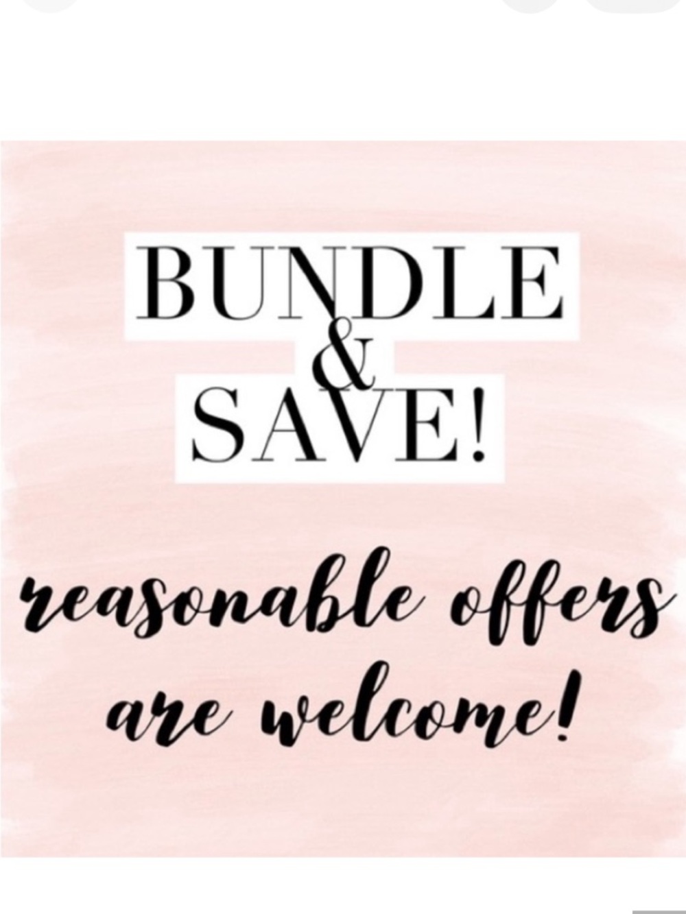 If you love something make me an offer. Bundle several items for more savings!